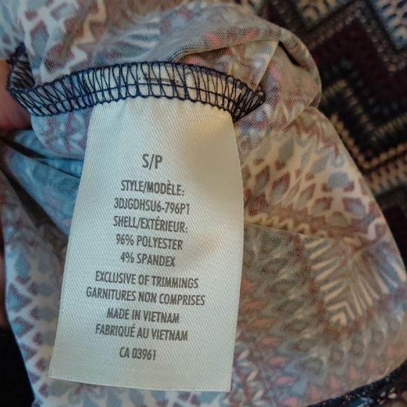 Blue High Low Sleeveless V-Neck Sundress - Picture 6 of 6